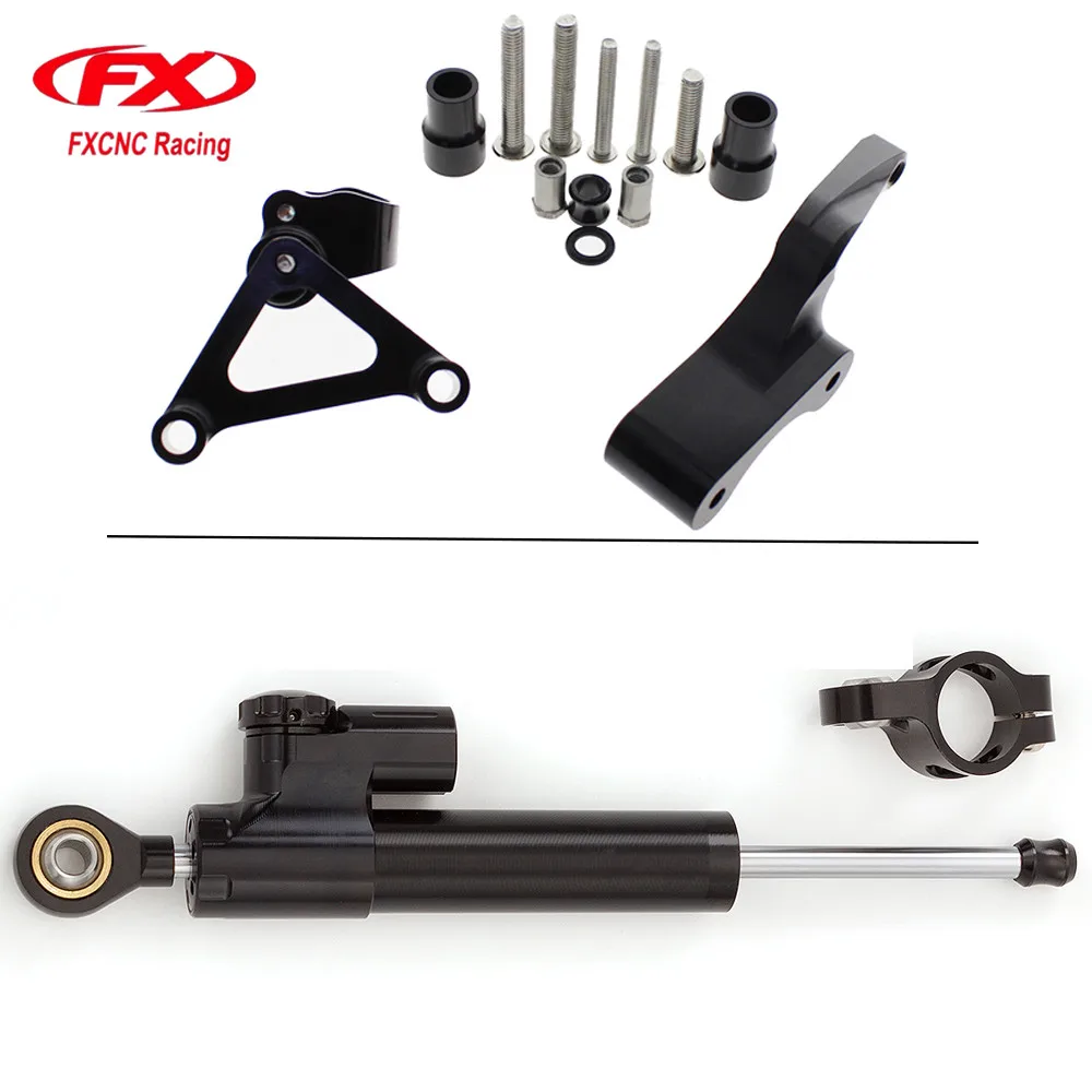 

For Ducati 696 796 795 All Years Aluminum Motorcycle Stabilizer Damper Steering Mount Bracket Holder Support Kit Set Motorbike