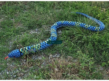 Blue Dorimytrader 280 см большая эмультивная змея мягкая 110 ''плюшевая подушка-змея для животных подарок на Хэллоуин DY61263 - Цвет: Blue