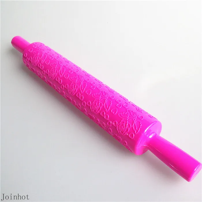 Rose flower pattern Fondant Cake Rolling Pin Fondant Cake Dough Roller