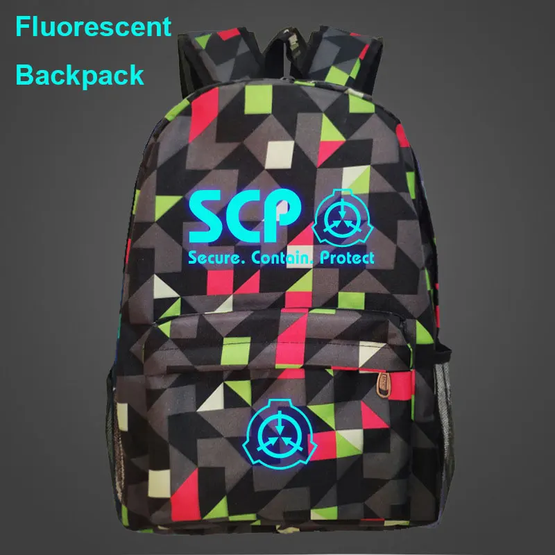 Флуоресцентный светящийся Galaxy SCP школьный рюкзак с буквами для мальчиков женский рюкзак подростковые школьные сумки мужские детские школьные рюкзаки