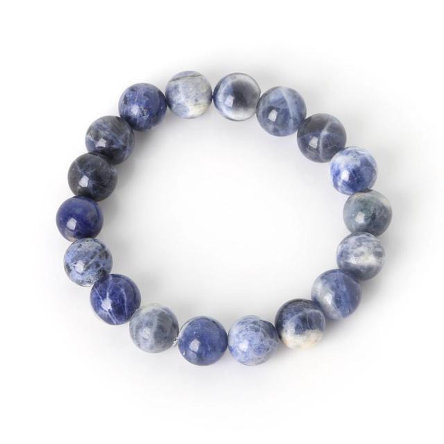 Bracelet With Natural Stone Beads 6 8 10mm Glaze White Howlite Yoga Beaded Bracelet For Men & Women Christmas Jewelry Gift