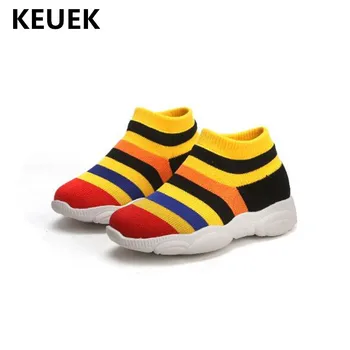 

New Children Casual Mesh Shoes Baby Soft bottom Socks shoes Toddler Slip-On Sports Flats Boys Girls Kids Shoes 03