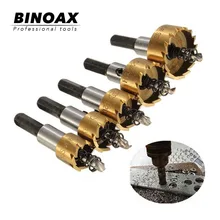 Binoax 5 шт. Твердосплавный Наконечник HSS Сверло видел множество металла древесины бурения отверстие Cut инструмент для установки замки 16/18. 5/20/25/30 мм