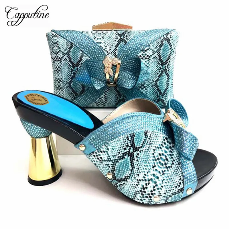 Altos Tx Boda Oro azul rosado Moda Capputine plata 089 De Y Verano Pu Cuero rojo Africanos Negro oro Zapatos Del Bolsa púrpura Cielo 2018 Tacones Nueva Para awTpwO