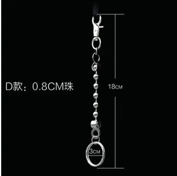 Крутые брюки цепочка для ключей бумажник мотоцикл Жан готический рок-брелок Мужская металлическая Талия Висячие брюки цепь Одежда Аксессуары - Цвет: as picture