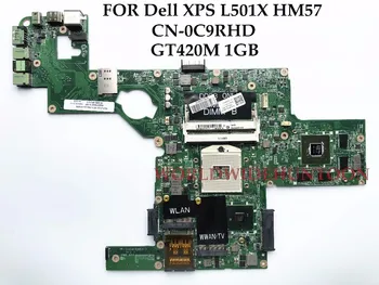 

High quality Laptop Motherboard for Dell XPS L501X Motherboard CN-0C9RHD DAGM6BMB8F0 HM57 PGA989 DDR3 GT420M 1GB Fully Tested
