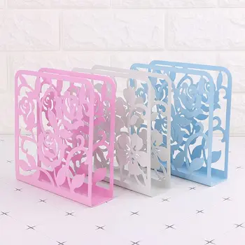 

SFVEFVD Metal Hollow Flowers Shape Napkin Holder Paper Dispenser Tissue Rack Home Party Dining Table Decor