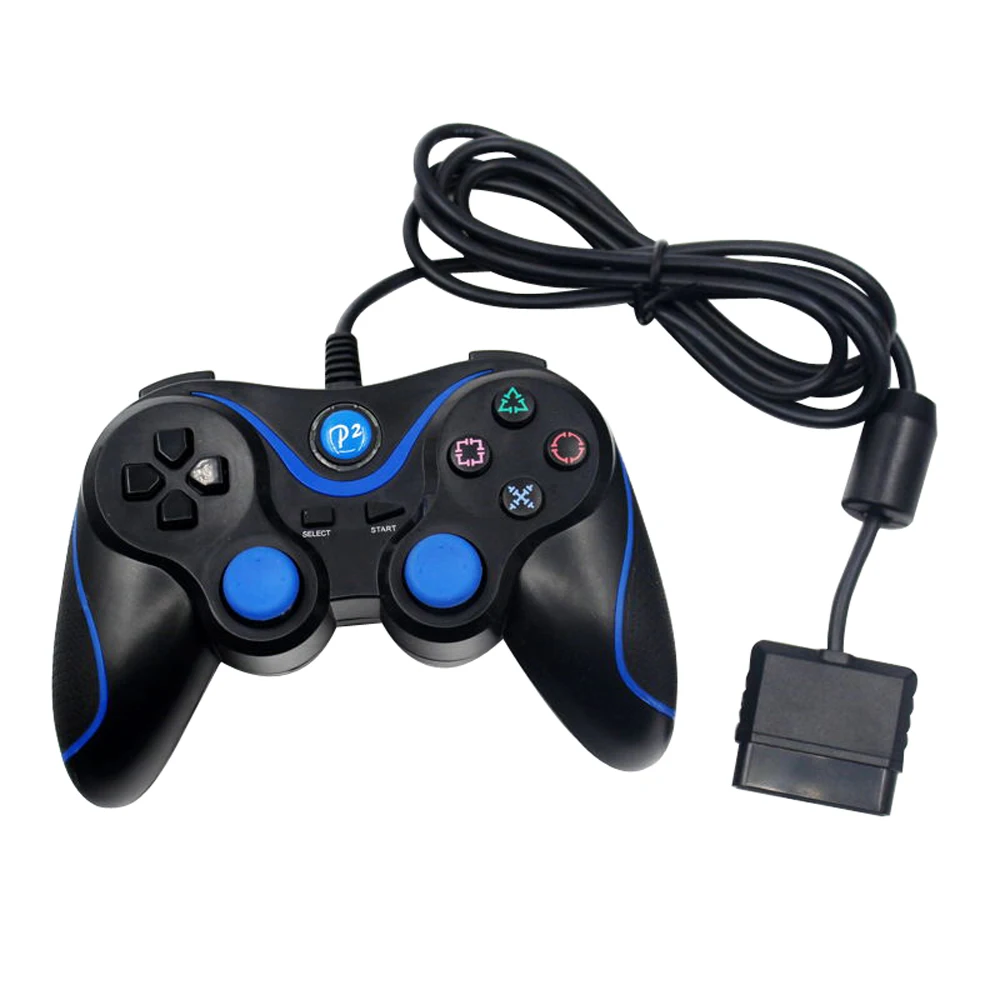 Проводной игровой контроллер вибрации геймпад для sony для PS2 контроллер Джойстик для playstation 2