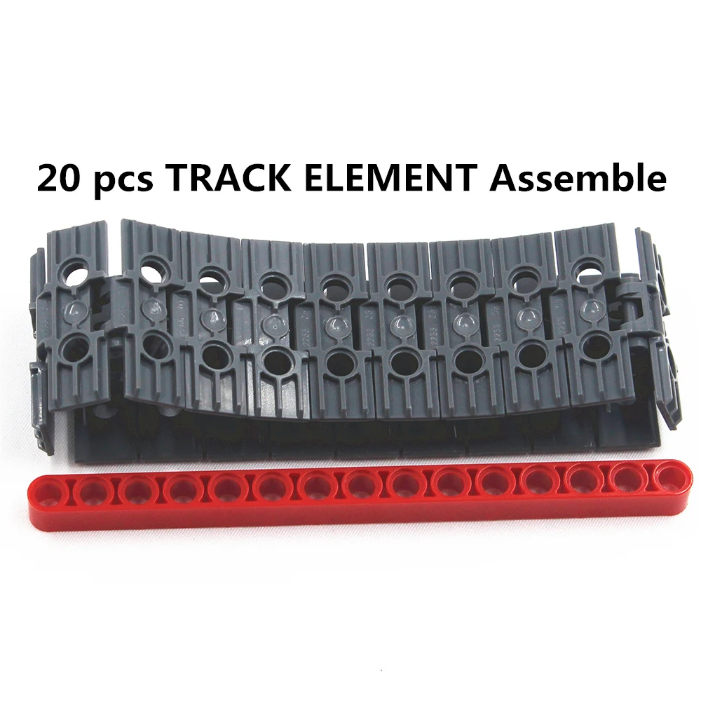 Self-Locking Bricks free creation of toy Technic TRACK ELEMENT, 5X1.5 20Pcs compatible with Lego NOC6014648-20