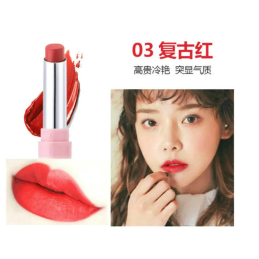

Retro Red Lip Balm Long Lasting Color Hygienic Moisturizing Lipstick Anti Aging Makeup Natural Refine Repair Lip Wrinkles #03
