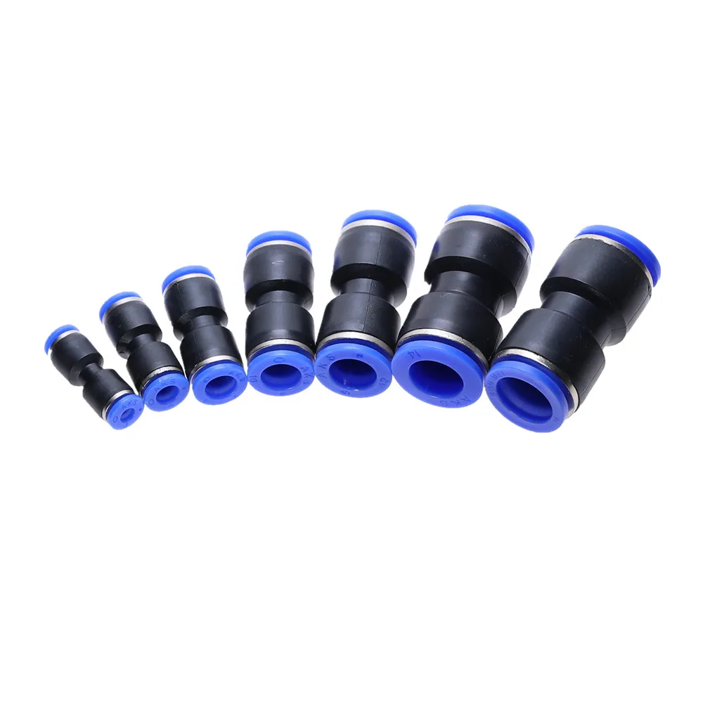

1Pcs Pipe joint PU 4 6 8 10 12 14 MM Hose Straight Push in Fitting Pneumatic Push to Connect Air Quick Fittings