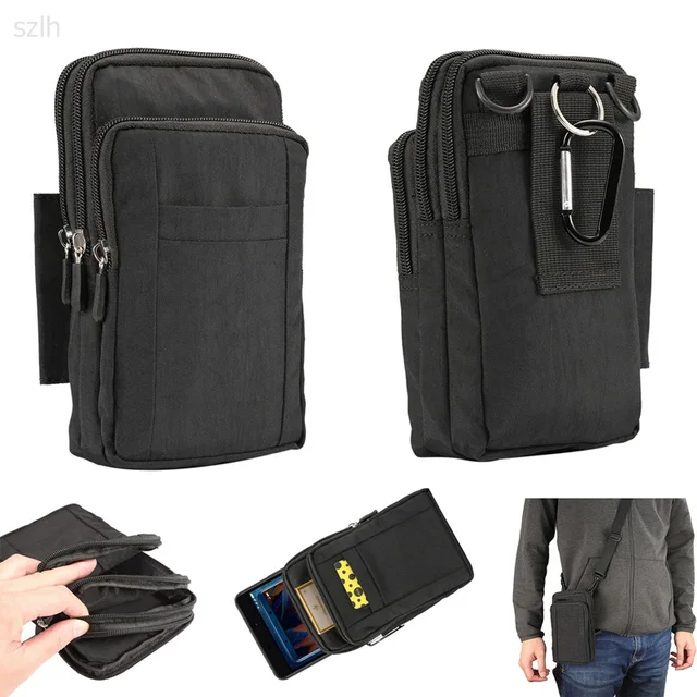 Mobile Phone Bag Case For Xiaomi Redmi 4X Sports Hiking Hook Waist Bags ...