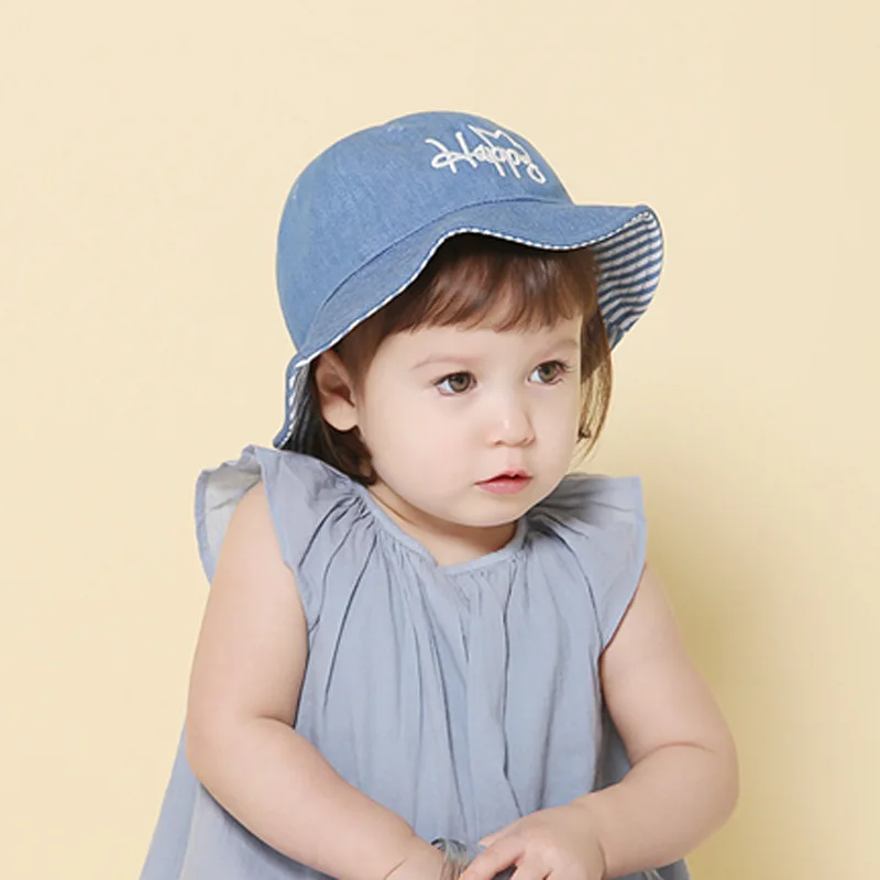 New Arrival Newborn Infant Cotton Bucket Cap Unisex Sweet Adorable Baby