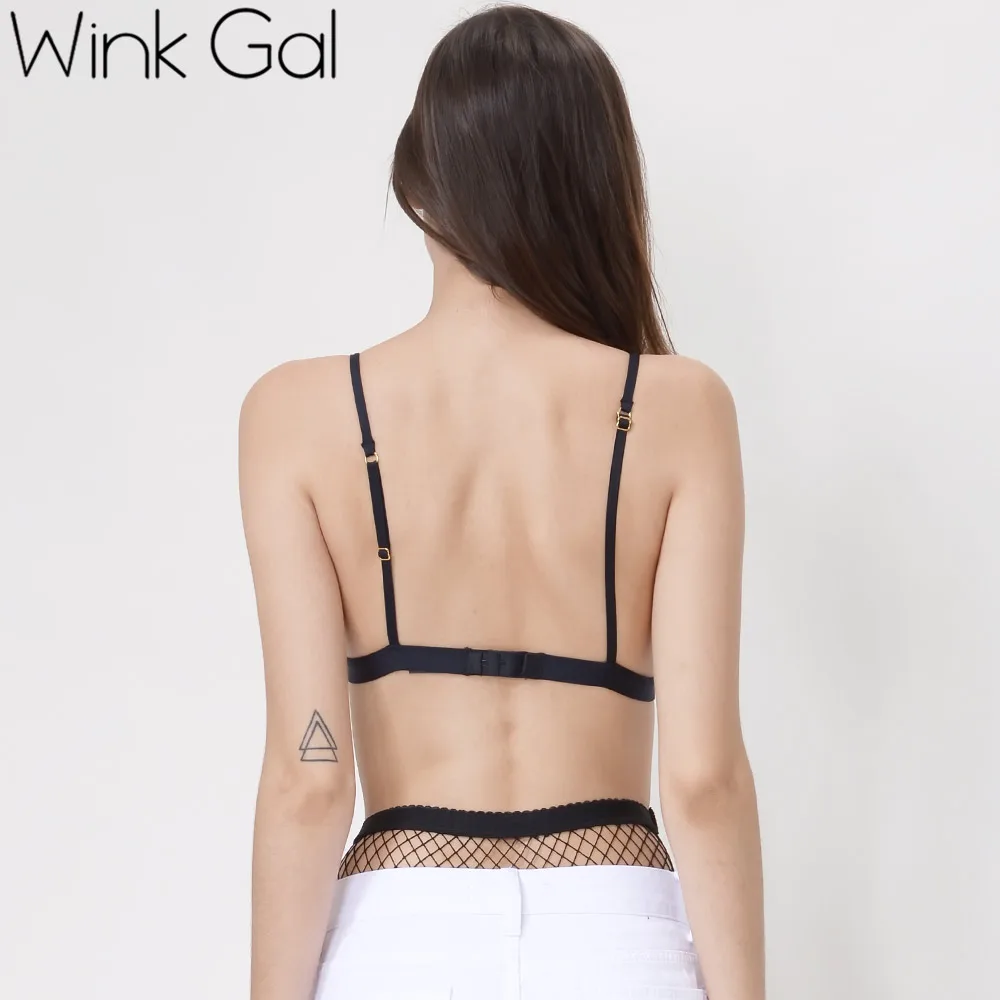 Wink Gal новинка 2018 сексуальный кружевной бюстгальтер с вышивкой без косточек