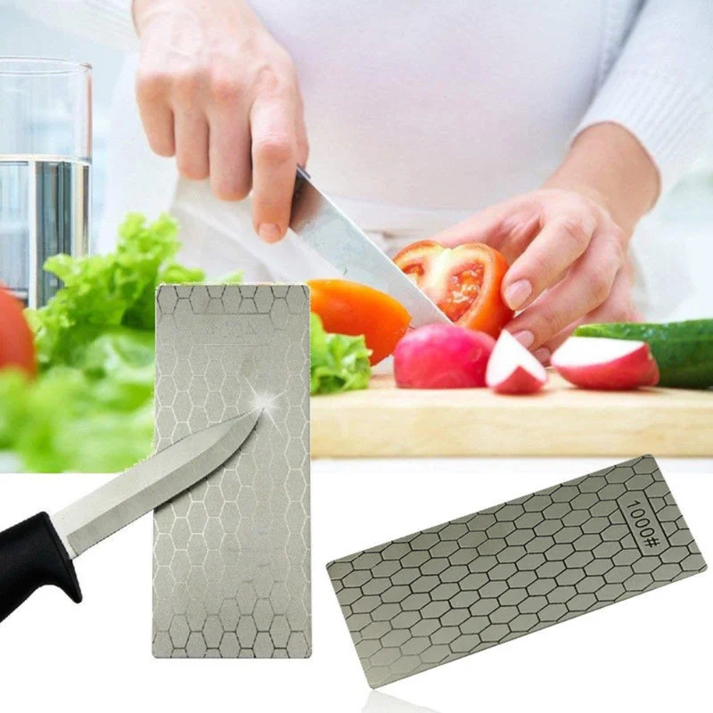 

Professional Diamond Sharpening Stone Knives Diamond Plate 400 or 1000 Thin Whetstone Knife Sharpener Grinder Honing Tools