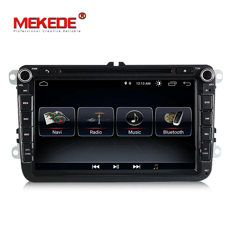 Discount 8" Android 8.0 Car dvd player radio audio GPS Navi for VW Polo Jetta Tiguan passat b6 cc fabia Octavia Skoda Yeti Seat Praktic 2