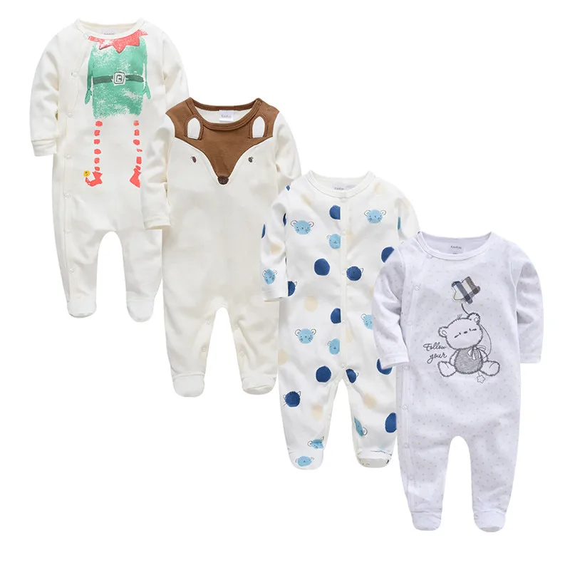 Весенний Детский комбинезон с длинными рукавами; одежда для маленьких девочек с рисунком; Одежда для новорожденных мальчиков; хлопковый комбинезон; Пижама детская - Цвет: PY108811394446