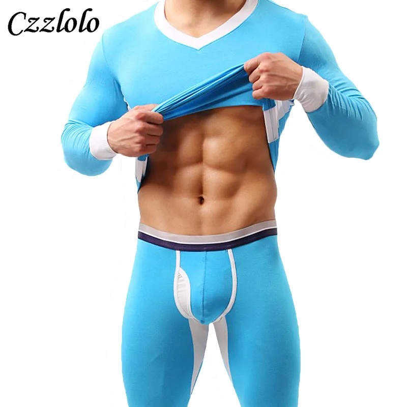Czzlolo mens thermal underwear sets male winter keep warm