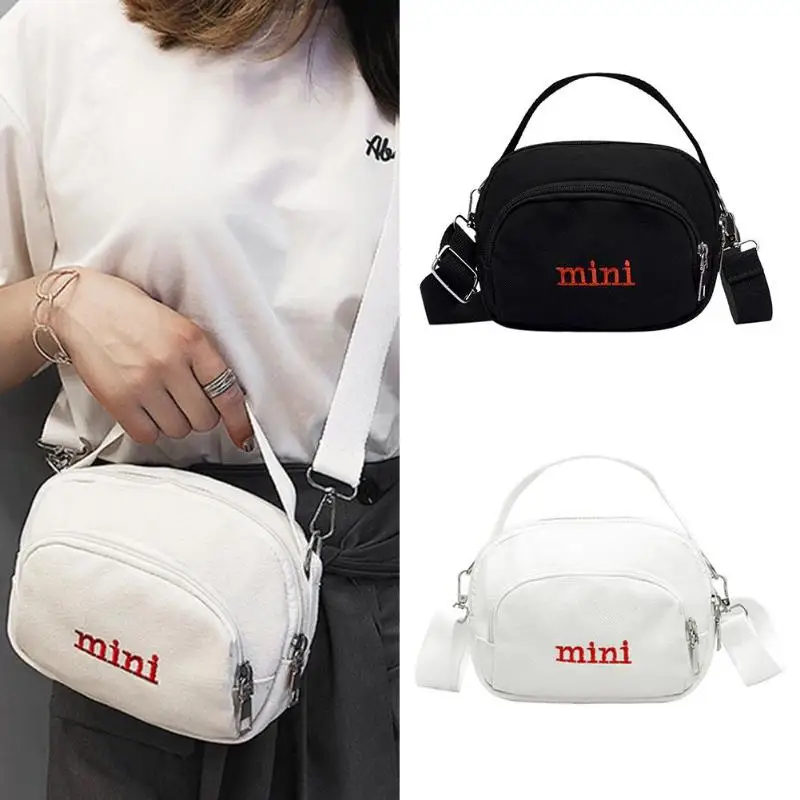 

Casual Lady Women Canvas Shoulder Bags Wide Belt Mini Pouch Crossbody Bags Girls Messenger Handbags Bolsa Feminina New