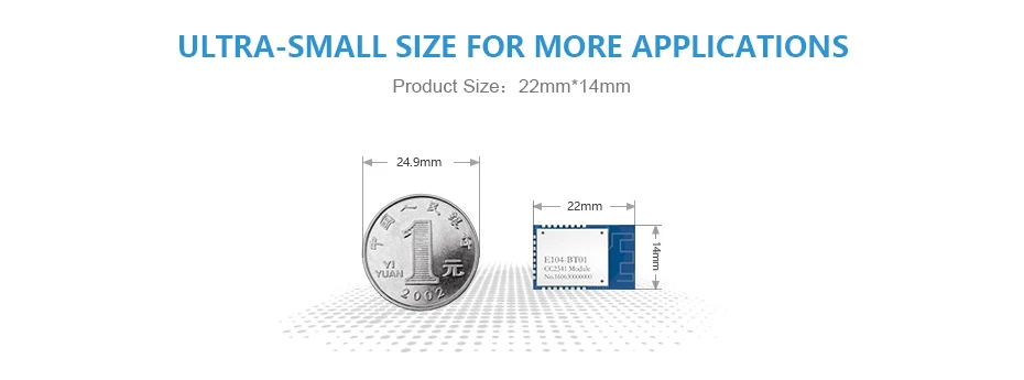 Модуль Bluetooth 2,4 ГГц CC2541 Ble 4,0 ibeacon rf приемник передатчик E104-BT01 SMD iot SPI 2,4 ГГц Беспроводной модуль приемопередатчика