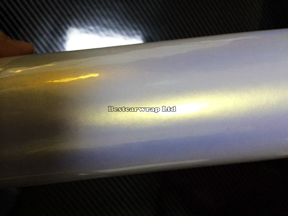 gold white White satin pearl Vinyl Car wrap Film 3M pearl Foile stickers (2)