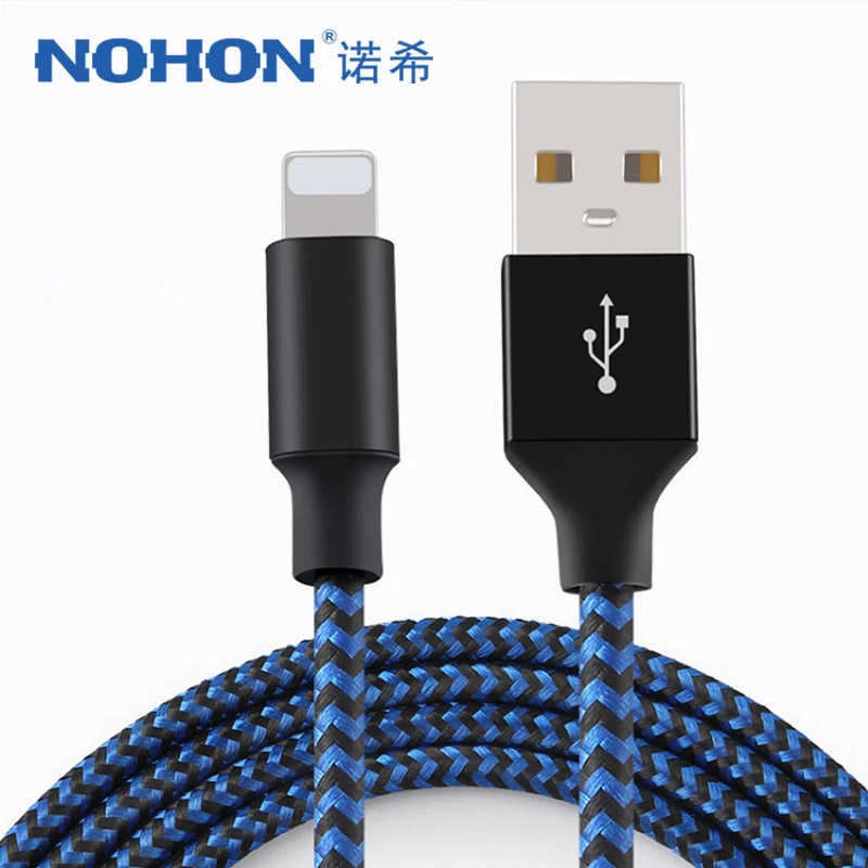 NOHON кабель передачи данных для быстрой зарядки iPhone X 8 7 6 6S 5S Plus XS MAX XR освещение