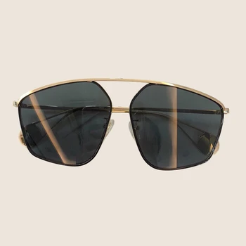 

2019 Goggle Women Sunglasses Brand Designer Alloy Frame Gradient UV400 Protection Eyewear with Packing Box Oculos De Sol