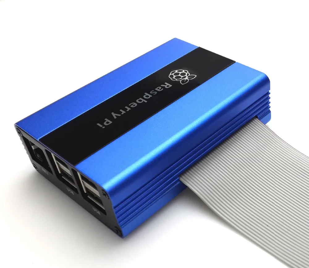 Синий Алюминиевый Чехол для Raspberry Pi 3 совместимый с 2 B + защитный чехол|Корпуса и