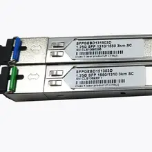 1,25G одиночный волоконный одномодовый SC 3 км SFP оптический модульный приемопередатчик
