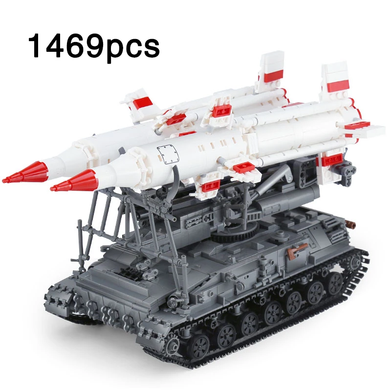 

Army Series SA-4 Ganef Missile tank vehicle compatible LegoINGlys Military Tank Building Blocks Bricks Toys For Children Gift