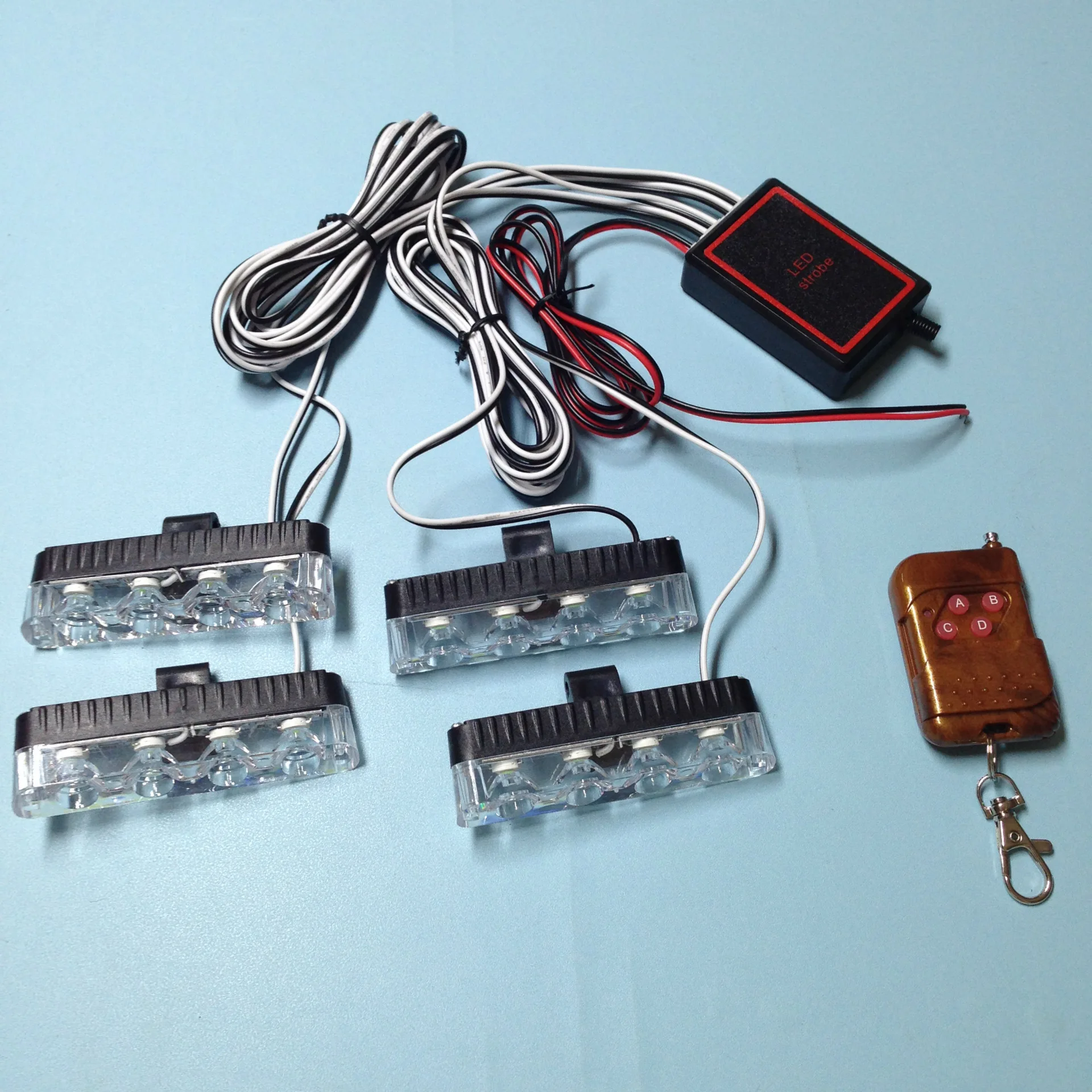 

HEHEMM 16 LED Strobe Warning Light Car LED Flashing Lamp for Emergency Vehicles Car Styling 12V DC