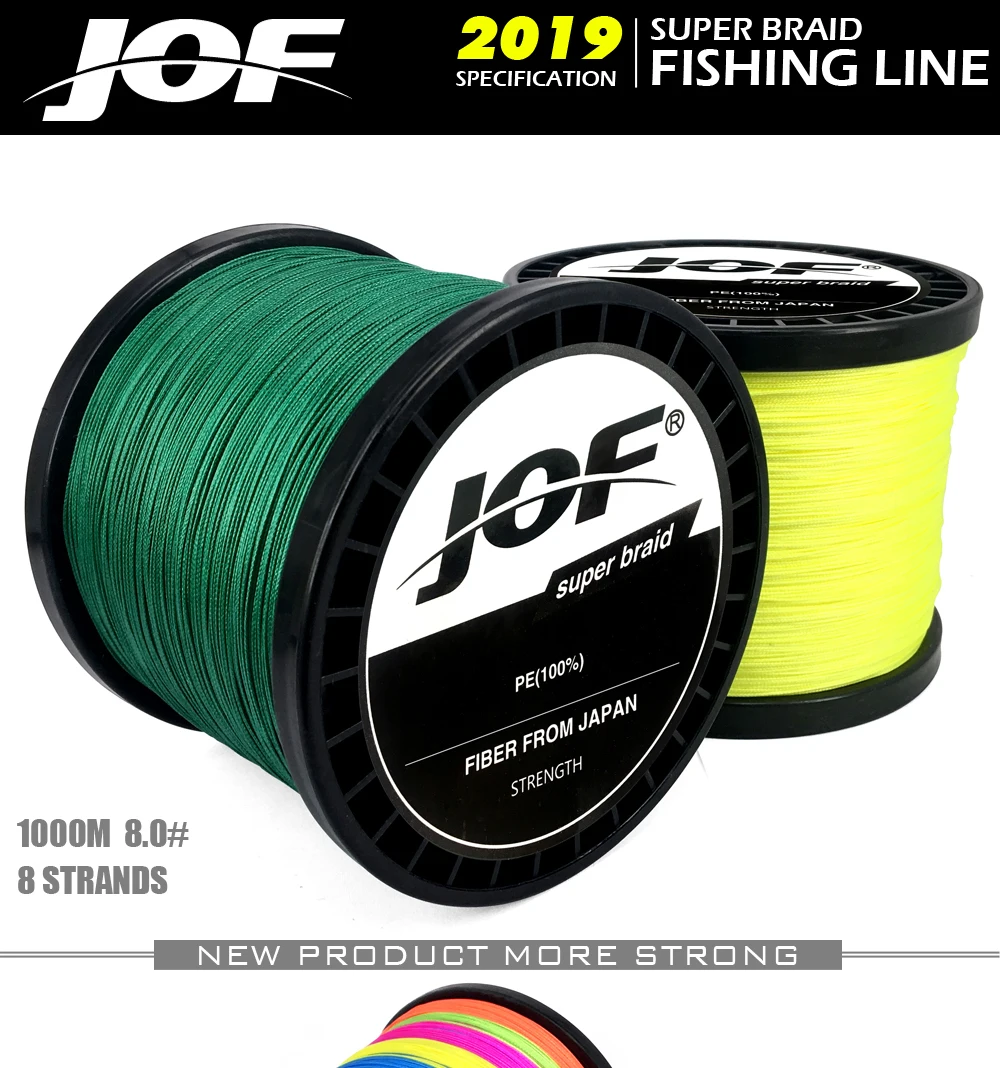 JOF 8 Vertentes Trançada Linha de Pesca