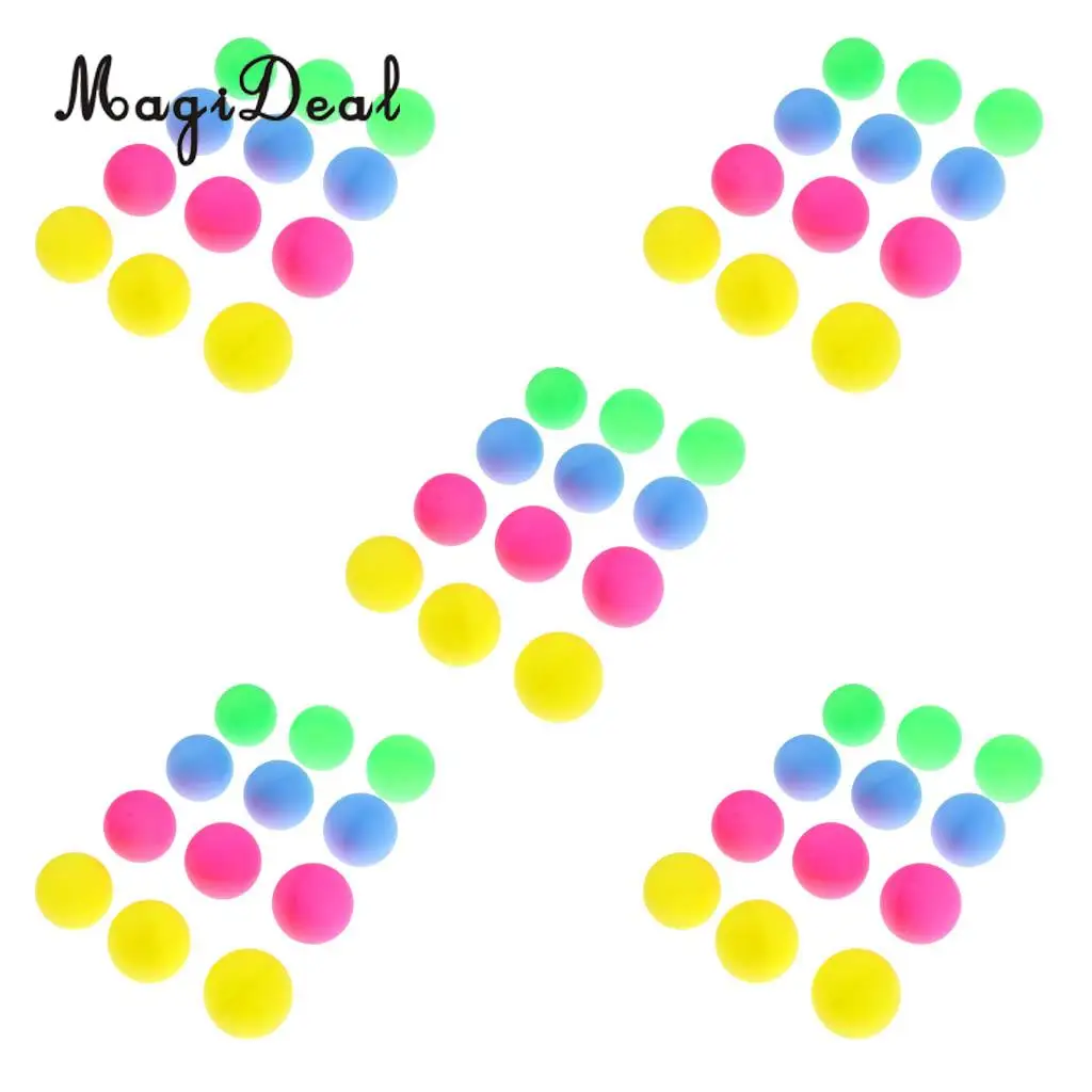 MagiDeal 60 Pieces Colorful Beer Balls Table Tennis Balls Entertainment Party Toy Game Raffle Balls
