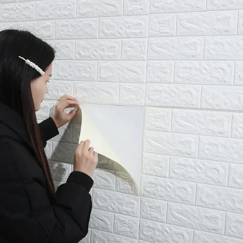 38*70 см DIY 3D Кирпич украшение дома настенные наклейки для гостиной спальни Декор
