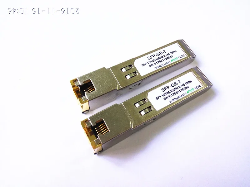 10 шт./лот волоконно оптический 1000base T медный SFP Магнитный модуль