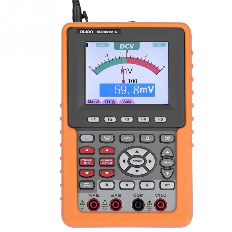 OWON HDS1021M N цифровой 20 МГц одноканальный Ручной осциллограф точный мультиметр