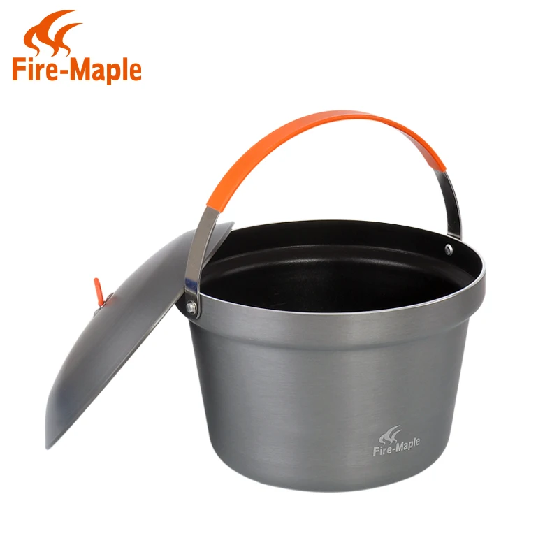 

Fire maple product feast Outdoor camping picnic cooking pot Thicken the large capacity nonstick skillet Hanging pot