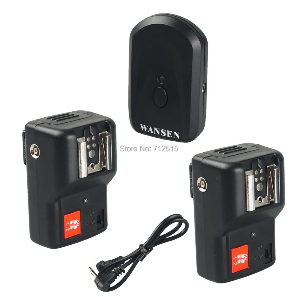 Wansen PT-04GY 4 Channels Wireless Remote Speedlite Flash Trigger +2 Receivers Universal for Canon Nikon Pentax Olympus (2).jpg