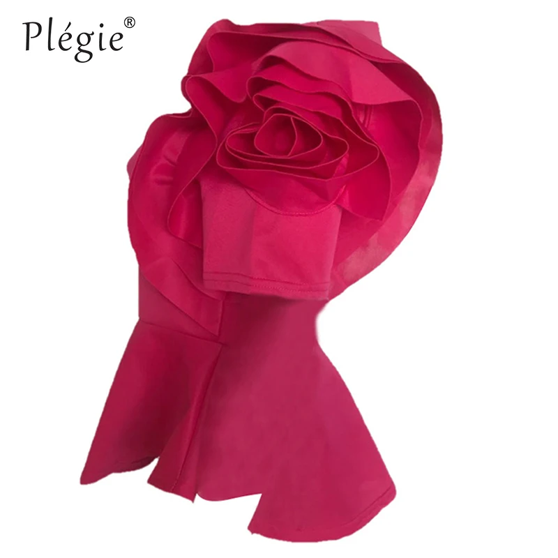 Летняя Блузка Plegie с рукавом бабочкой модные женские топы круглым вырезом и