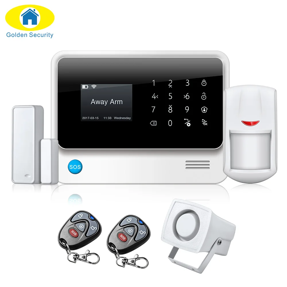 Wireless Door/Window Sensor PIR Motion Security Alarm System Home GSM WIFI Alarm System