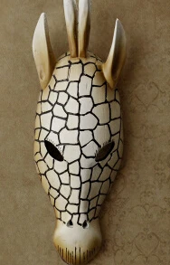 Европейский 3D декоративный стикер на стену из смолы, креативная голова животного для домашнего украшения стен, украшение на стену из смолы - Цвет: A
