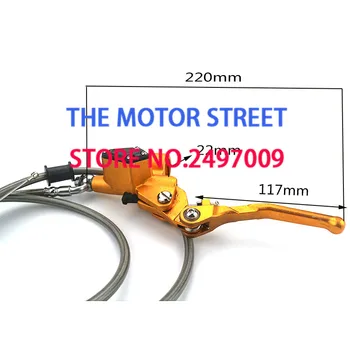 

gold Hydraulic clutch kit lever master cylinder & clutch& liquid hose cable for Off road Motorcycle Pit DirtBike