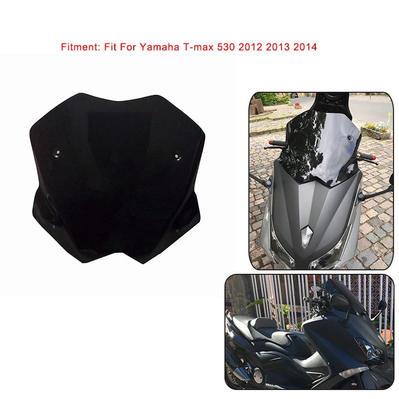 

For Yamaha T-MAX T MAX TMAX 530 2012 2013 2014 Scooter Windscreen Windshield Deflectors For Yamaha T max 530 2012-2014