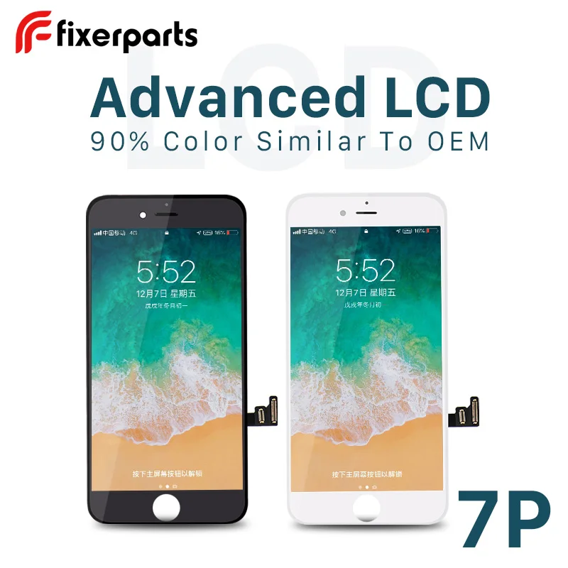

Fixerparts 1PCS Advanced For iphone 7P Display Touch Screen Digitizer Replacement Full Assembly for iPhone 7 plus lcd
