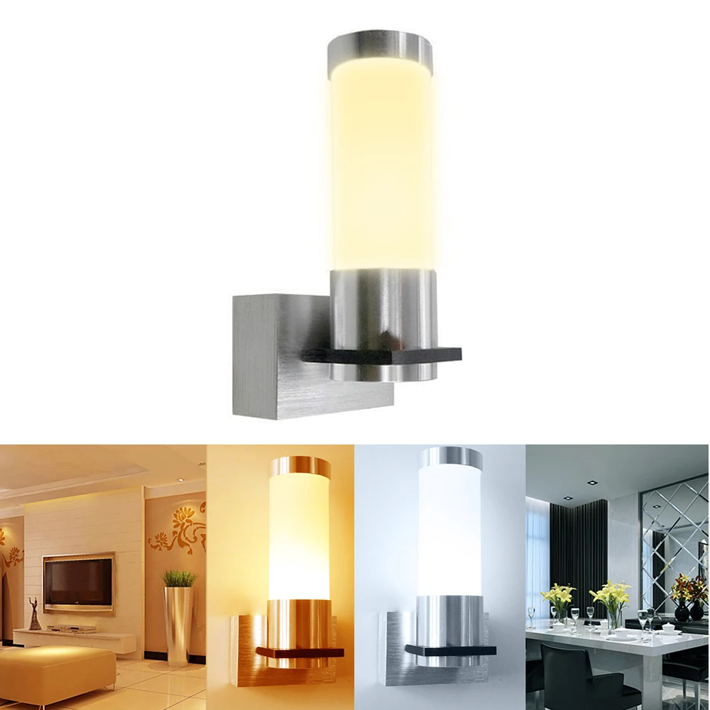 DONWEI, простой стиль, 3 Вт, светодиодный настенный светильник, для внутреннего оформления, акриловый, для крыльца, настенные светильники для гостиницы, дома, коридора, спальни, гостиной