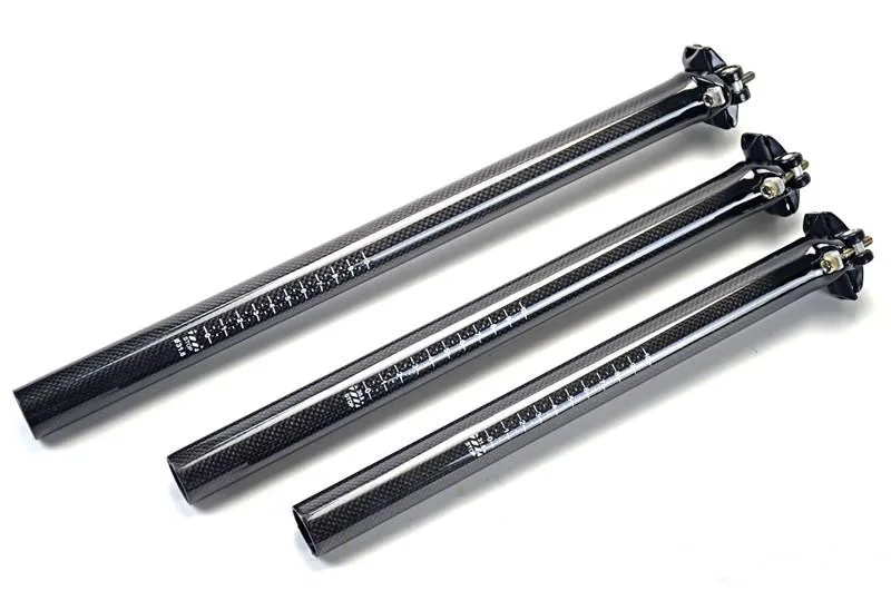 

in stcok no logo Bicycle Seat Posts Carbon Road/Mtb 3K Glossy 27.2/30.8/31.6 Ultra-light Bicycle Seatpost