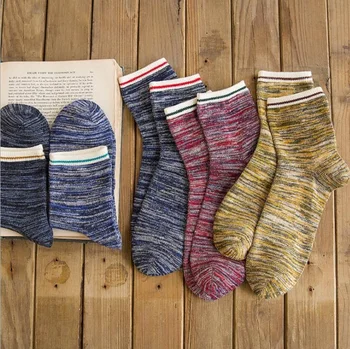 

ankle socks casual Polyester cotton elastic short for spring autumn winter Men Man Male Boy patchwork strip unique design wh
