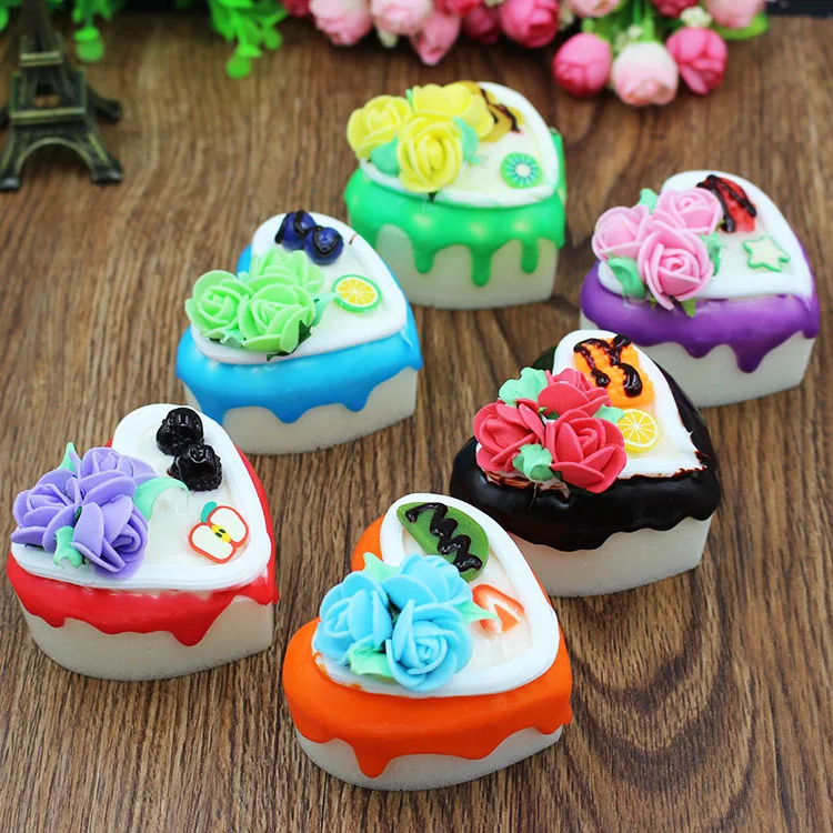 Artificial Cake With Rose Model Set Resturant Decoration Exhibition