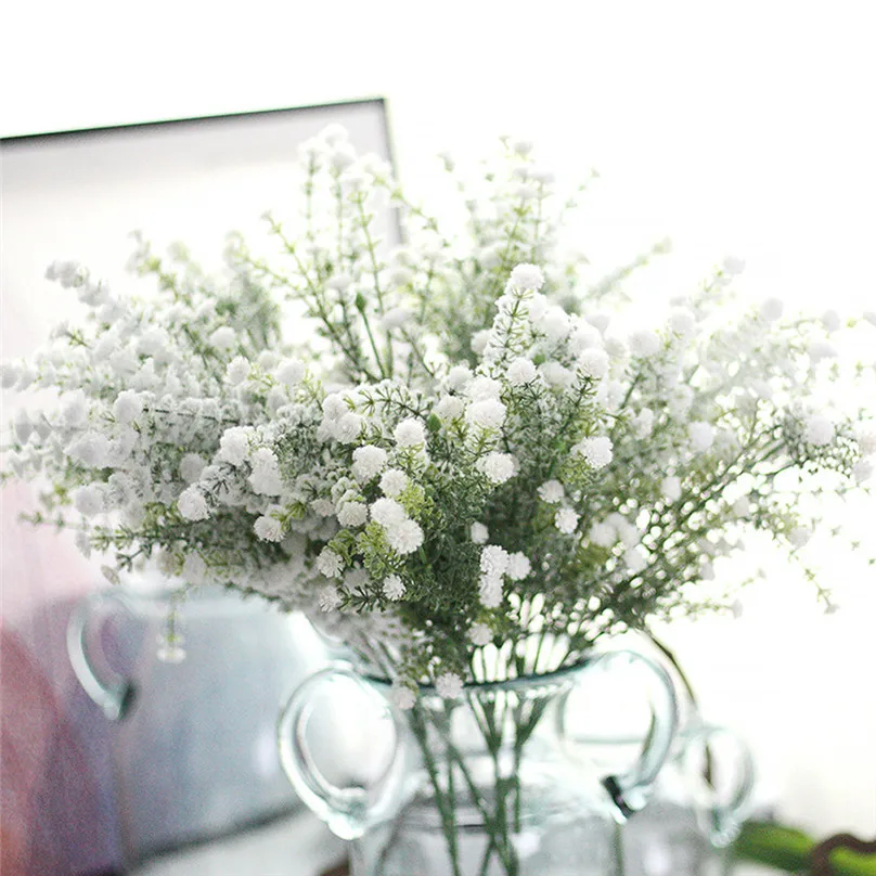 DIY Artificial Flower Branch Baby's Breath Flower Gypsophila Fake Silicone Plant For Wedding Home Party Decorations #3d11 (1)