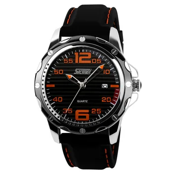 

SKMEI Brand Rubber Fashion Quartz Men Casual Watch Calendar Date Work 30M Waterproof Wristwatch relogio masculino